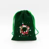 En stock Bolsa de Regalo de Dulces Navideños Bolsillo Paquete de Franela Regalo de Navidad Seguro Bolsa para Frutas Bolsa de Empaque para Almacenamiento de Snacks