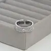 Nuevo Estilo Chapado en Cobre Oro Real Microincrustado Circonita Anillo Abierto de Moda para Mujeres de Alto Nivel Elegante Temperamento Anillo de Dedo Versátil