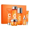 Serie Iluminadora de Vitamina C de Cinco Pliegues en Stock Transfronteriza Reafirmante, Nutritiva, Hidratante Loción, Crema y Crema Facial Venta al por Mayor de Fábrica