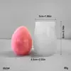 Molde de Silicona para Vela de Pascua con Forma de Huevo Decoraciones de Pascua DIY Jabón Artesanal Molde para Hornear Chocolate