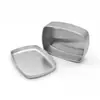 Caja cuadrada de 60ml-150ml caja de embalaje metálica sellada Crema de artemisa crema para el cabello cable de datos caja de aluminio embalaje caja cuadrada