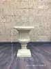 Troféu Dourado Europeu de Casamento Coluna Romana Dourada Branca Vaso de Flores Fibra de Vidro Props de Guia de Estrada