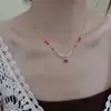 Collar con Anillo de Zirconia de Temperamento para Mujer Cadena de Clavícula Personalizada Nuevo Estilo Caliente 2025 Lujo Accesible Nicho Collar de Gama Alta