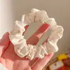 Goma para el pelo de estilo coreano para el verano, dulce estampado de animales, accesorio elástico simple fruncido para coletas, para niñas