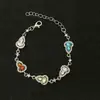 2026 Nuevo Popular Pulsera de Flor de Glicina Sonriente para Mujer, Lujo Ligero Nicho Exquisito Cristal Pulsera de Gama Alta Regalo para Mejor Amiga