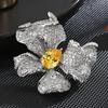 Broche de mariposa de lujo elegante y exquisito con circonita, versátil, elegante, accesorios de corsage de lazo