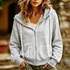 2026 Sitio independiente de comercio exterior transfronterizo europeo y americano Sudadera para mujer Amazon estampado digital 3D chaqueta con cremallera fabricante de origen