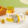 Botellas de Miel de Grado Alimenticio, Botellas Caseras para Mermelada y Salsa Picante, Botellas Dispensadoras de Pasta de Pera de Otoño, Botellas Selladas para Conservar Frescura y Enlatar Frutas