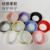 Cubierta de Taza Aislante de Silicona Transfronteriza, Antideslizante y Resistente a Altas Temperaturas Cubierta para Taza Espacial, Diámetro 8.5cm Almohadilla de Silicona para Taza de Agua