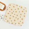 Babero para Bebé Primavera y Verano Crepé Fino Toalla Triangular de Cuatro Capas Babero para Niños Toalla Resbaladiza de Gasa de Algodón Impermeable para Bebé