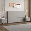 Nuevo Cabecero de Cama Empaquetado Suave, Respaldo Simple de Madera Maciza de Pie, Nuevo Cabecero Ultra Delgado que Ahorra Espacio para Apartamentos Pequeños, Compra Individual