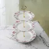 Platos de Cerámica con Relieve Estilo Palacio Europeo para Frutas en Varios Estilos, Platos de una Sola Capa, Platos de Presentación, Platos Creativos, Platos para Bodas con Defectos