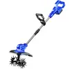 Motocultor Micro Eléctrico de Batería de Litio Nuevo Modelo Transfronterizo, Máquina Aflojadora de Suelo, Máquina Rotatoria para Labranza de Suelo Agrícola, Azada Eléctrica Pequeña para Hogar, Rotocultivador Excavador de Suelo