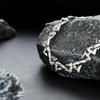 Pulsera para Hombre Letra Espinas Combinable Personalidad de Alto Nivel Hip-Hop Cadena Cubana Accesorios Joyería Simple Estilo Frío de Moda para Mujer