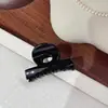Pequeno Prendedor de Cabelo Garra para Mulheres, Elegante Meio Presilha para Rabo de Cavalo, Pequena Garra de Cabelo para a Parte de Trás da Cabeça, Presilha Tubarão para Meio Preso, Presilha Quadrada Versátil