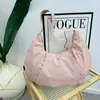 Bolso de Yoga Impermeable de Nylon con Diseño de Croissant de Moda, Bolso de Hombro 2025 Nuevo, Ligero, Gran Capacidad, Bolso de Empanada de Moda