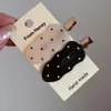 Pinza para el pelo de lunares de alta gama coreana, pinza lateral, pinza para flequillo, pasador lindo, accesorio para el pelo
