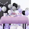 Mantel de Amazon transfronterizo degradado morado mantel de plástico fiesta de cumpleaños aniversario desechable mantel de PE al por mayor