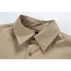 YANSANXIA Camisa de trabajo vintage holgada de estilo americano, moderna, informal, de manga larga, para hombre y adolescente, C523