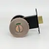 Fechadura indicadora vermelha e verde para porta de banheiro público liga de zinco espessada fechadura de porta de divisória de banheiro