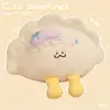 Almofada de Dumpling Fofa de Desenho Animado Brinquedo de Pelúcia Divertido Boneca de Comida Artificial Boneca de Pano Calmante Boneca de Dormir para Mulheres