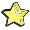 Venda Quente Desenho Animado Estrela Pvc Plano Decorativo Macio Aplique Acessórios de Cabelo Capa de Celular Estrela de Cinco Pontas DIY Acessórios de Joia