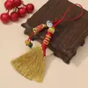 Ensino Médio e Vestibular Vassoura de Ouro Caneta de Ouro Pingente Estilo Chinês Estilo Antigo Cheongsam Ventilador de Paz e Alegria Pingente de Borla para Pendurar no Carro