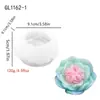 Molde de silicona de rosa tridimensional 3D con hojas, molde para pastel de mousse y pastel de luna de grado alimenticio, vela perfumada DIY