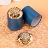 Ventas Directas de Fábrica Creativas Latas de Té Pu'Er Pequeñas Mini Latas de Metal con Tapa de Flor de Loto Cajas de Empaque para Regalos de Empresa Personalización