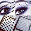 Gema para Cara de Joyería Negra Halloween Diamante de Luna Joyería Corporal Maquillaje de Carnaval Joyería para Cara Pegatina de Diamante para Fiesta