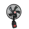 El fabricante suministra ventilador inalámbrico de batería de litio de 8 pulgadas 10 pulgadas 11 pulgadas para camping al aire libre, ventilador recargable portátil de alta potencia