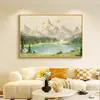 Rizhao Golden Mountain Restaurant Sala de Estar Mural de Pared Pintura Decorativa de Pared de Fondo para Sofá de Sala de Estar Moderna y Sencilla Mural de Entrada al Pasillo