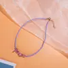Collar de Cuentas de Arroz Coloridas Estilo Europeo y Americano para Mujer Estilo Étnico Cristal Irregular en Grava Collar Súper de Hada Collar para Mujer