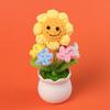 Producto Terminado: Planta de Girasol Tejida a Crochet Hecha a Mano Transfronteriza, Adorno de Flor Artificial de Escritorio, Regalo del Día del Maestro