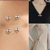 Broche de Fivela de Cintura com Pérolas para Mulheres, Alfinete de Colarinho Anti-Exposição, Alfinete de Fixação de Cós, Ferramenta de Ajuste de Cintura de Saia