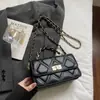 Bolso de Cadena Rombo Casual, Bolso Cruzado, Nuevo Bolso de Hombro Versátil de Moda para Mujer, Bolso Cuadrado Pequeño Simple Retro de Alta Gama