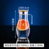 Tetera de Acrílico para PC de Agua Fría Olla para Bebidas de Restaurante Olla para Jugos Olla para Cerveza Dispensador de Vino de Plástico Resistente a Altas Temperaturas