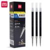 Recambio de tinta Deli SE152 de doble núcleo, de secado rápido, cabezal de 0,5 mm, color negro, para agua, de firma