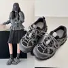 Zapatillas versátiles, que aumentan la altura, estilo papá para otoño e invierno, zapatillas deportivas de moda para mujer, con diseño de cordones y malla transpirable, zapatos casuales 2026