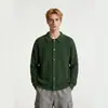 Nueva colección otoño/invierno: suéter de punto con cuello, cárdigan para hombre, suéter casual para primavera y otoño, hilo de alta precisión anti-pilling
