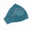 Chapéu de Tricô Feminino Outono e Inverno, Touca Faixa de Cabeça, Chapéu Turbante, Chapéu de Topo Aberto, Moda Clássica para Rabo de Cavalo, Chapéu Versátil Casual com Strass Feito à Mão
