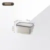 Caja de almacenamiento sellada y hermética para hojas de té secas, con una cesta coladora incorporada, apilable y adecuada para organizar y almacenar varios tipos de té, hierbas e ingredientes medicinales.; disponible para venta al por mayor transfronteriza