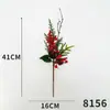 Flor de simulação Arranjo de flores de bagas de Natal Adereços para fotografia de desktop Acessórios de guirlanda Decorações de árvore de Natal Decoração flor de simulação
