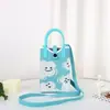 Bolso de Teléfono Móvil a Cuadros para Mujer Bolso Cruzado de Hombro Pequeño Lindo Ligero Bolso Tejido Bolso de Punto