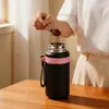 Novo copo térmico de alta capacidade e estiloso para duas bebidas, para estudantes, campus, casa, escritório e uso ao ar livre