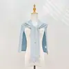 Chal de punto de color liso para mujer, mezcla de seda y lana, capa grande en forma de T para primavera y otoño, para habitaciones con aire acondicionado, chal pequeño gris claro