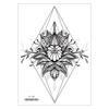 Cross-border novo impermeável peito tatuagem adesivo original grande figura sexy flor braço tatuagem adesivo descartável tatuagem adesivo