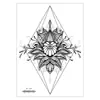 Adesivos de Tatuagem Temporária Impermeáveis para Peito Transfronteiriços, Adesivos de Tatuagem Gráfica Grande de Flor Original para Braço, Adesivos de Tatuagem Descartáveis, Adesivos de Tatuagem que Mudam de Temperatura