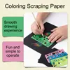 Papel para Rascar de Colores con Patrones Claros, Fácil de Calcar, Especialmente Diseñado para Manualidades DIY y Pintura Infantil, Arte Vibrante y Creativo