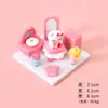 Novo Pacote de Materiais DIY para Casa de Bonecas Enfeites de Resina Acabados Animais de Paisagem em Miniatura Brinquedos de Comida Carros Enfeites de Mesa
